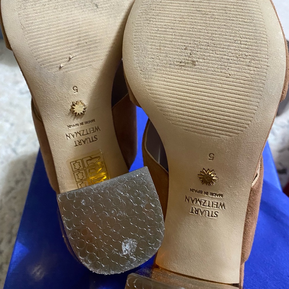 Stuart Weitzman Wide Open Toe And Back Heels - image 4